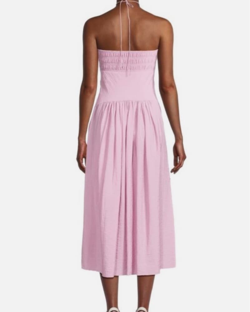Vince Ruched Light Purple Dress - Image 2