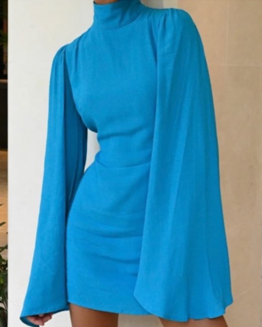 Flowy Mock Neck Mini - Image 2