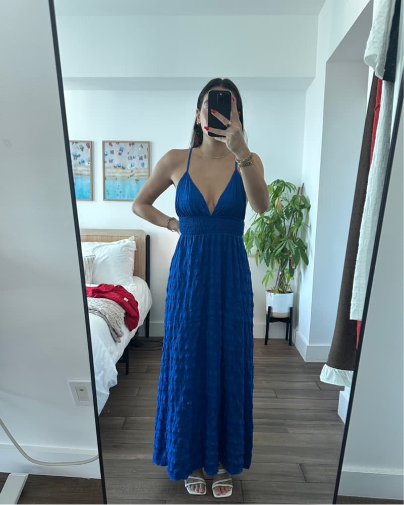Blue Lightweight Maxi Dress - Image 1