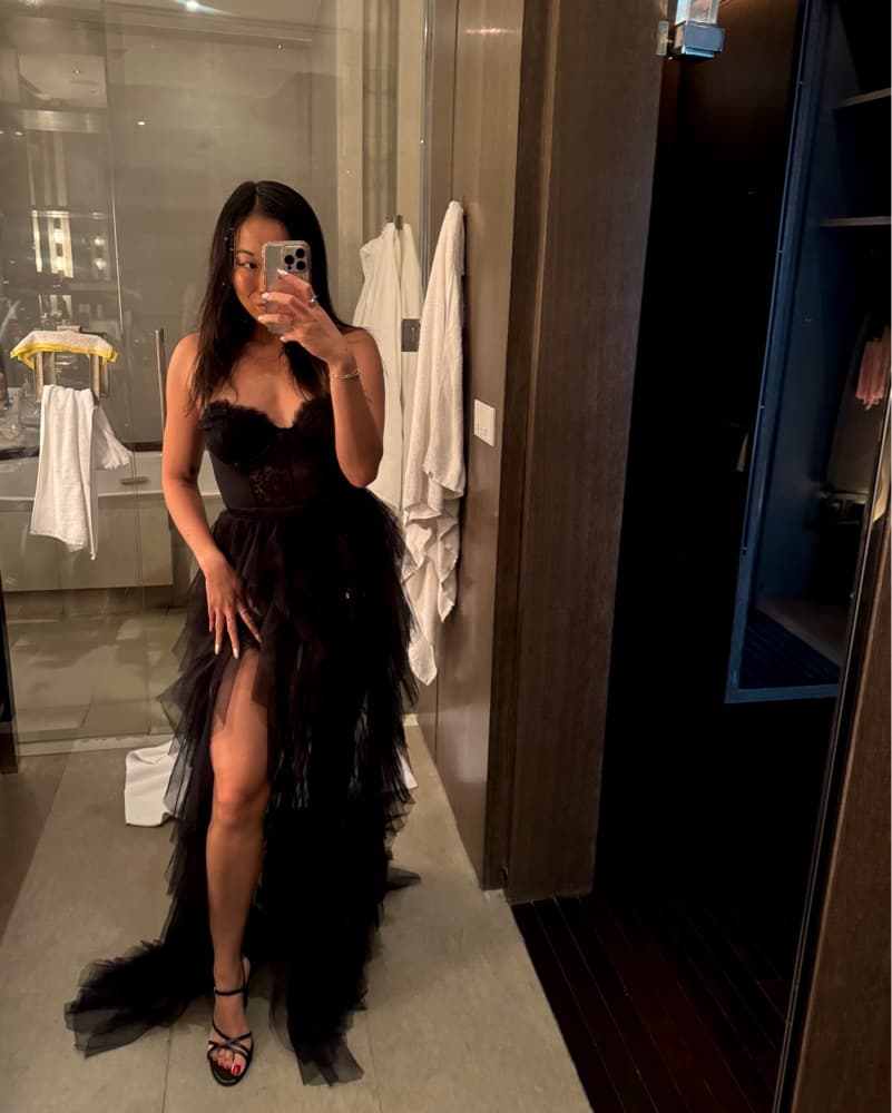 For Love And Lemons Black Bustier Gown - Image 2