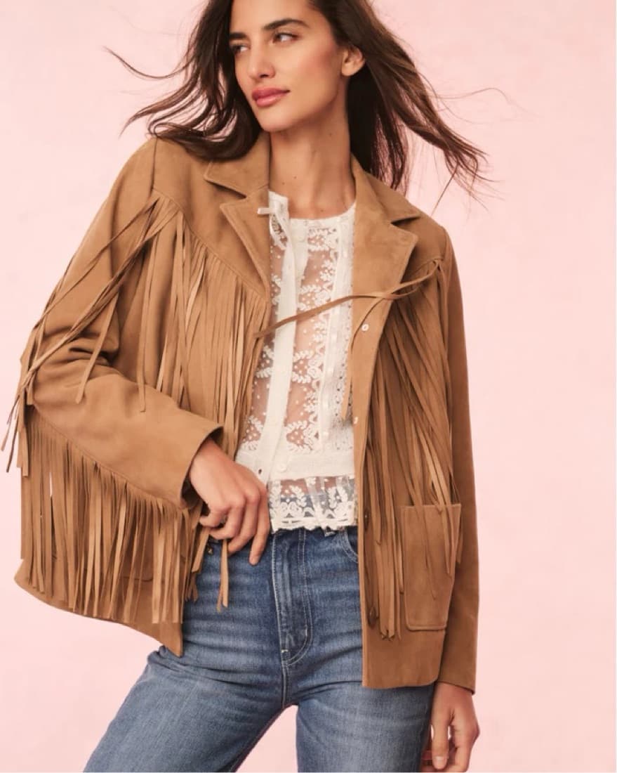 Suede Fringe Jacket - Image 5