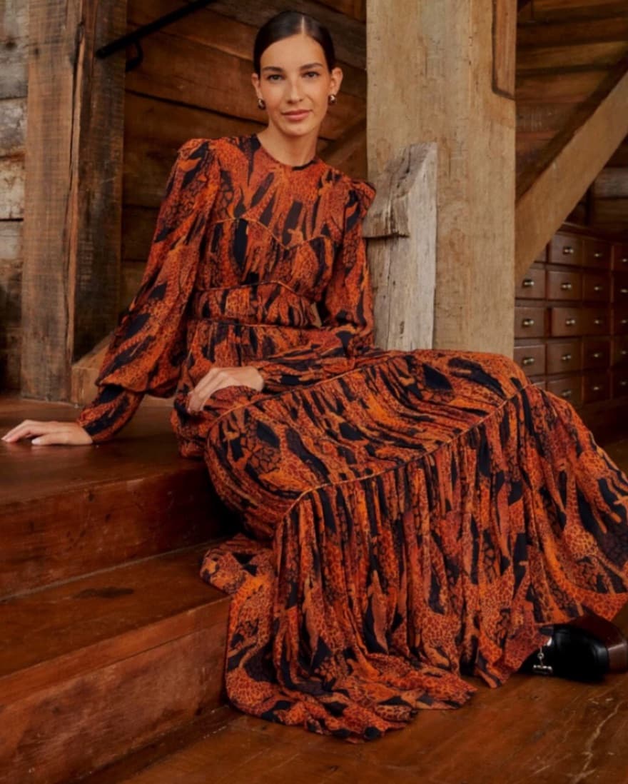 FARM Rio Giraffe Maxi Dress - Image 1