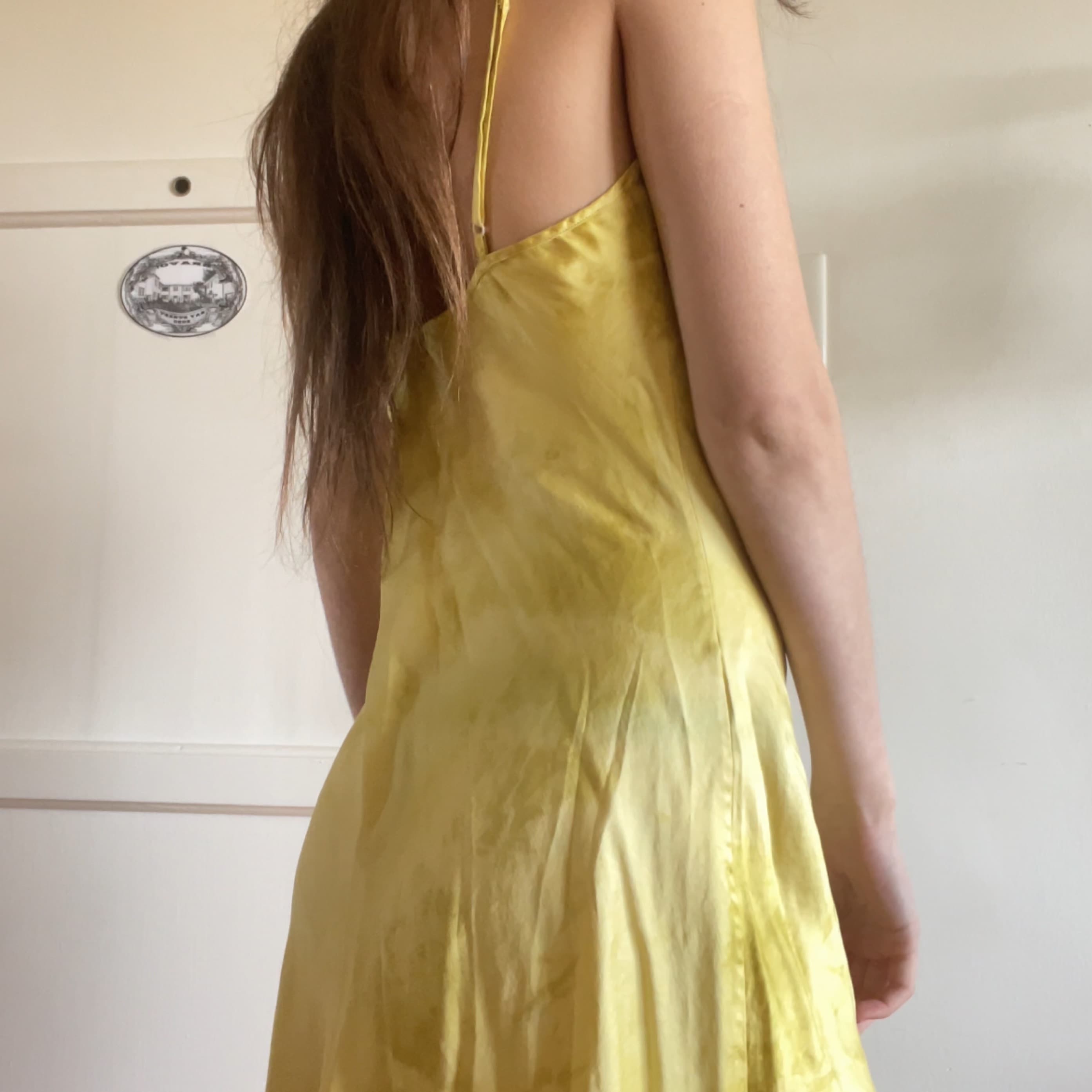 Vintage Yellow Slip Dress  - Image 3