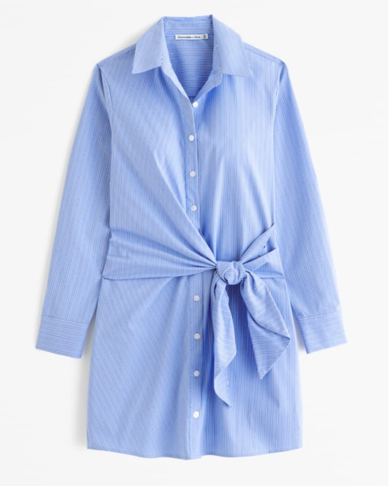 Sophisticated Striped Shirtdress - Image 2