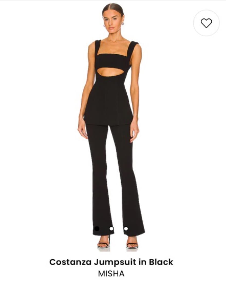 MISHA Costanza Jumpsuit in Black - Image 1