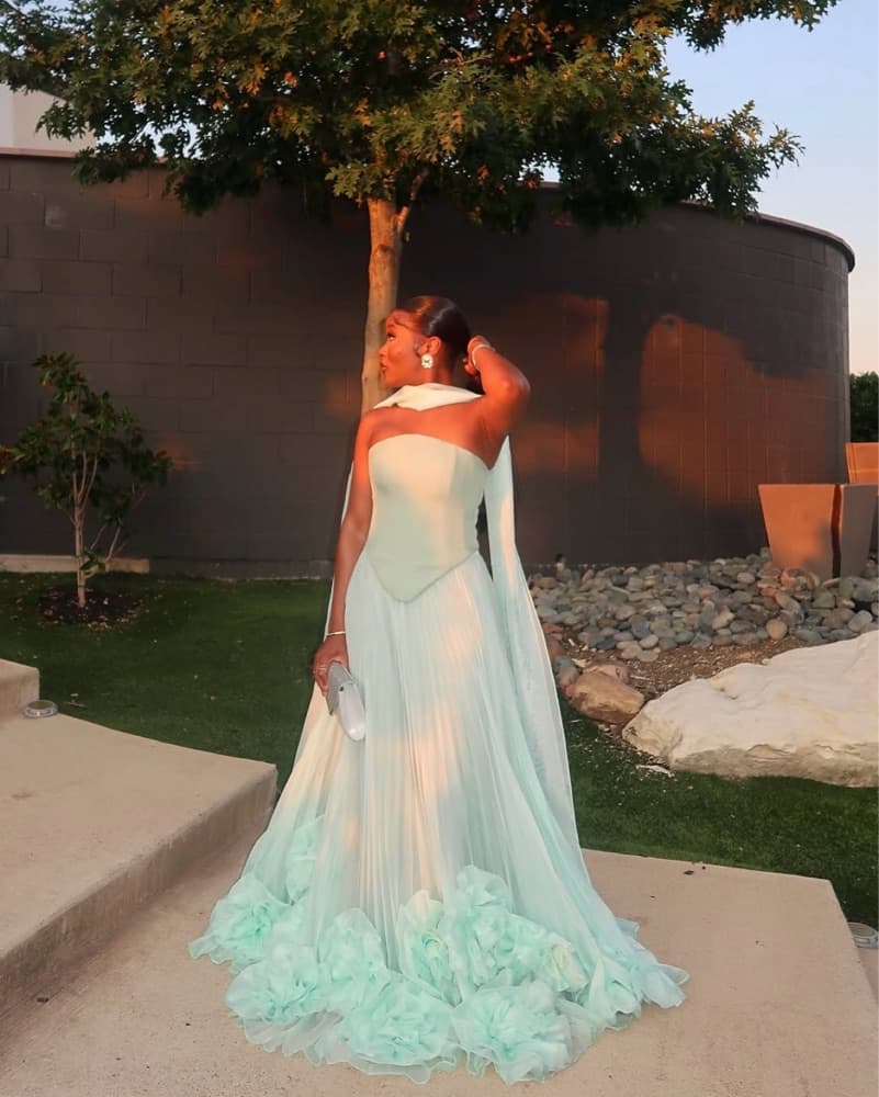 Rane Atelier - Mint Green Tulle Gown - Image 3