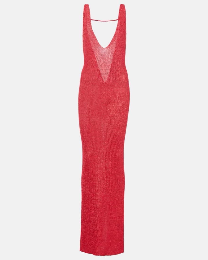 Red Knit Maxi - Image 6