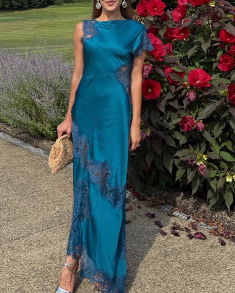 A.L.C blue lace formal dress - Image 4