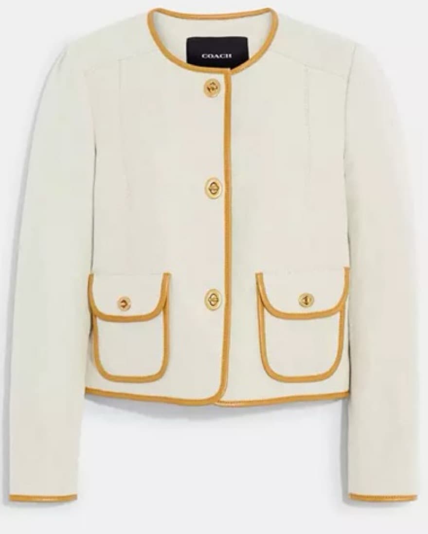 Coach Canvas  Linen Jacket  - Image 2