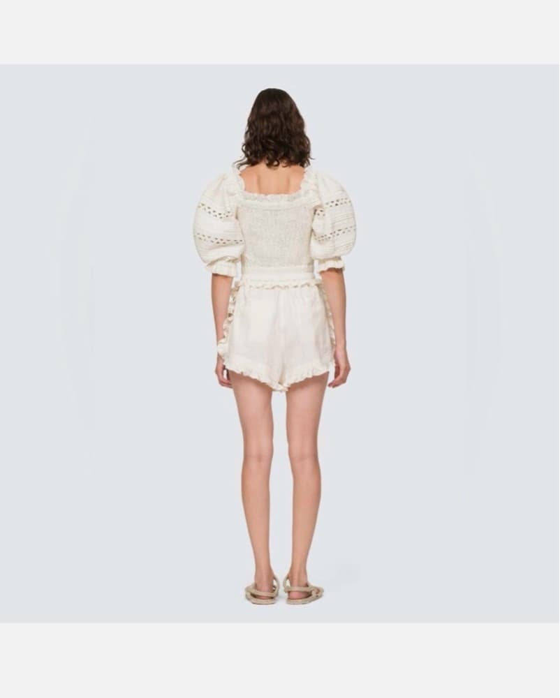 Sea New York Ruffled Puff-Sleeve Romper - Image 2