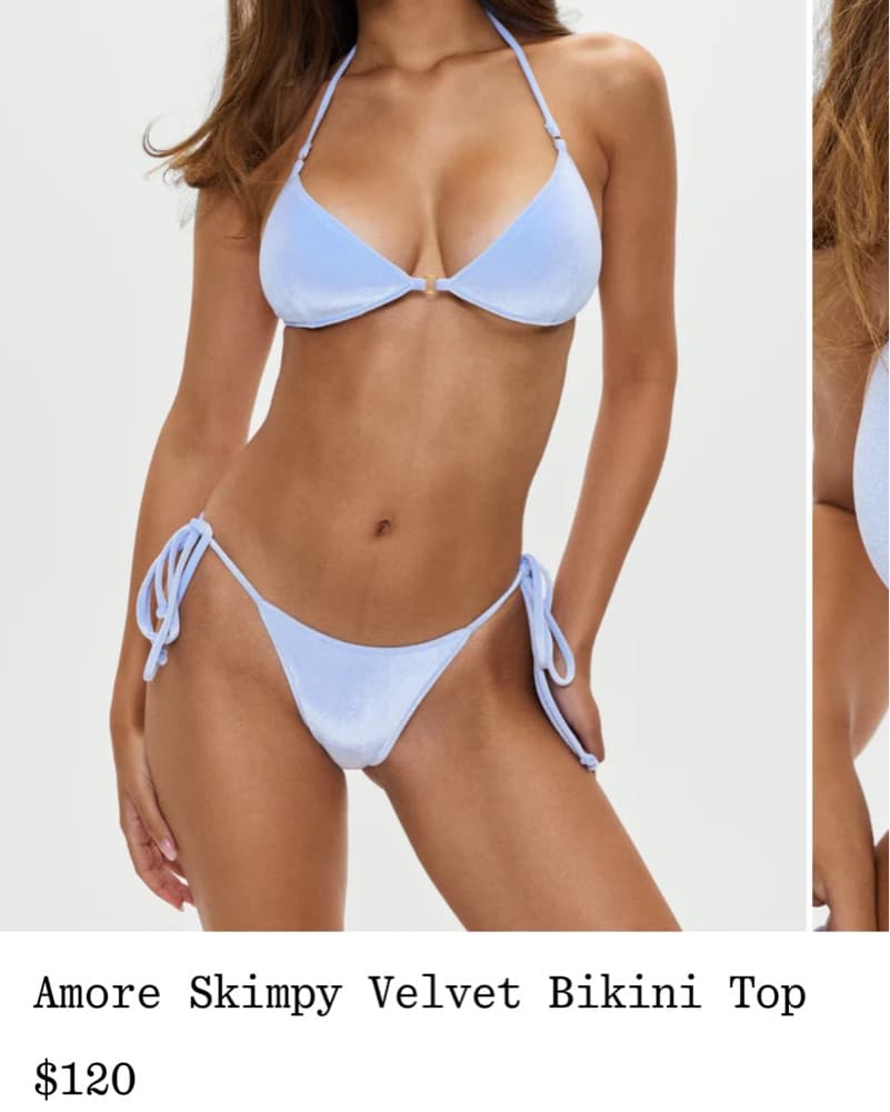 Frankies Bikinis - Amore Skimpy Velvet  - Image 1