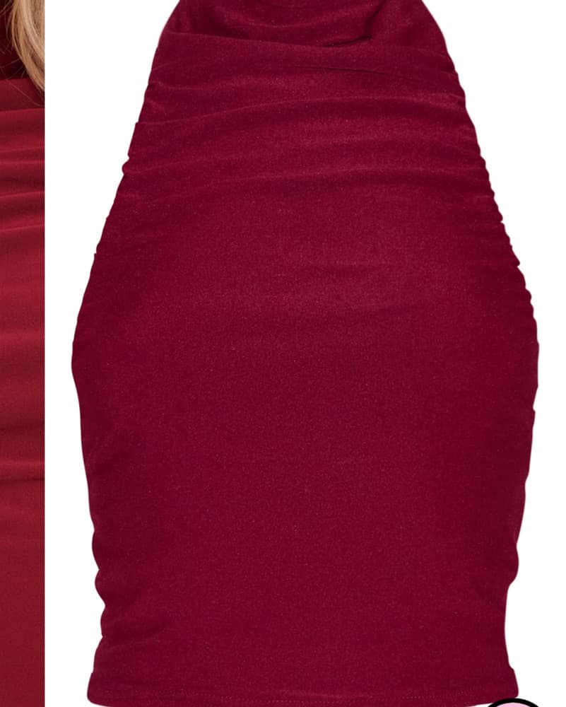 Pretty Little Thing Ruched 2 Piece Maxi - Image 4