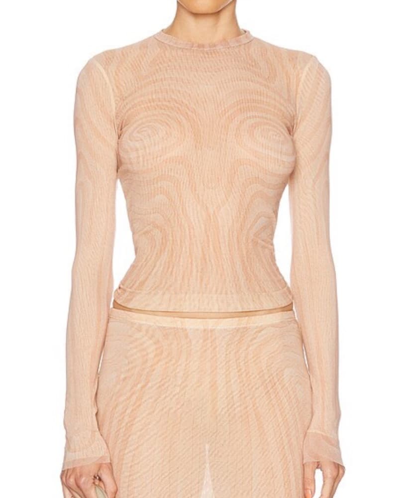 Jean Paul Gautier Spiral Longsleeve Top  - Image 1