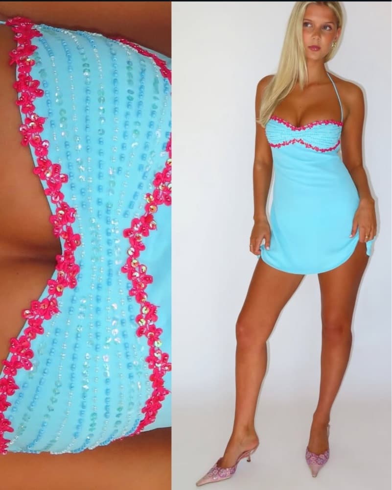 I Am Delilah Sapphire Mini Dress - Image 2