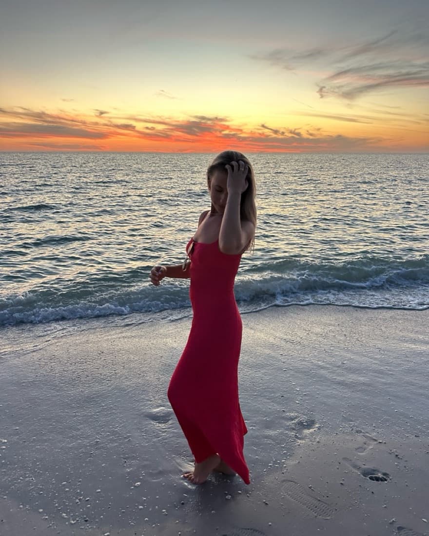 Reformation Liya Hot Pink Dress - Image 2