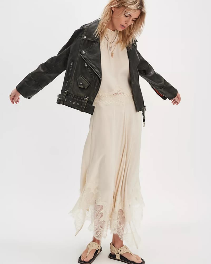 Free People We The Free Mina Leather Jac - Image 2