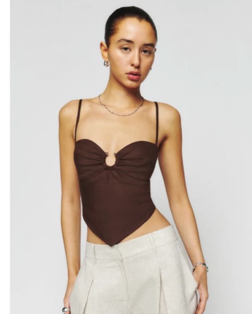 Reformation Sansa Linen Top - Image 1