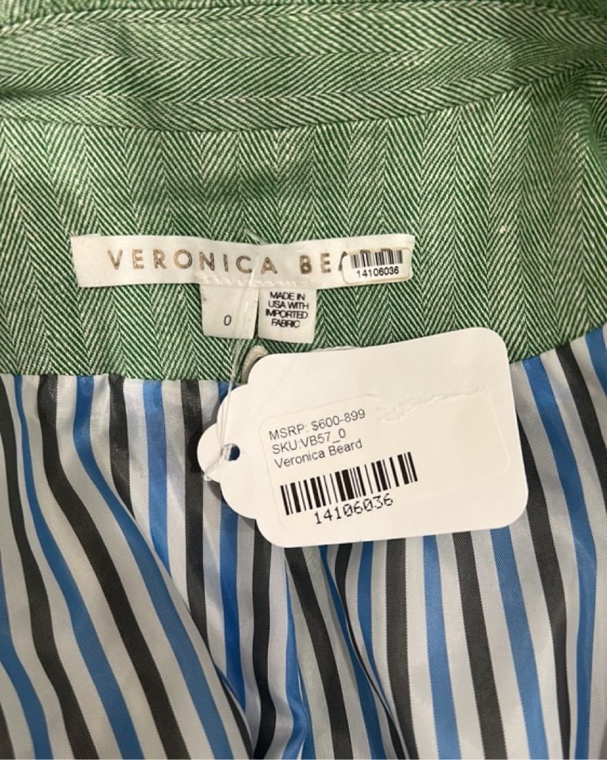 Veronica Beard Beacon Blazer Green 0 - Image 5