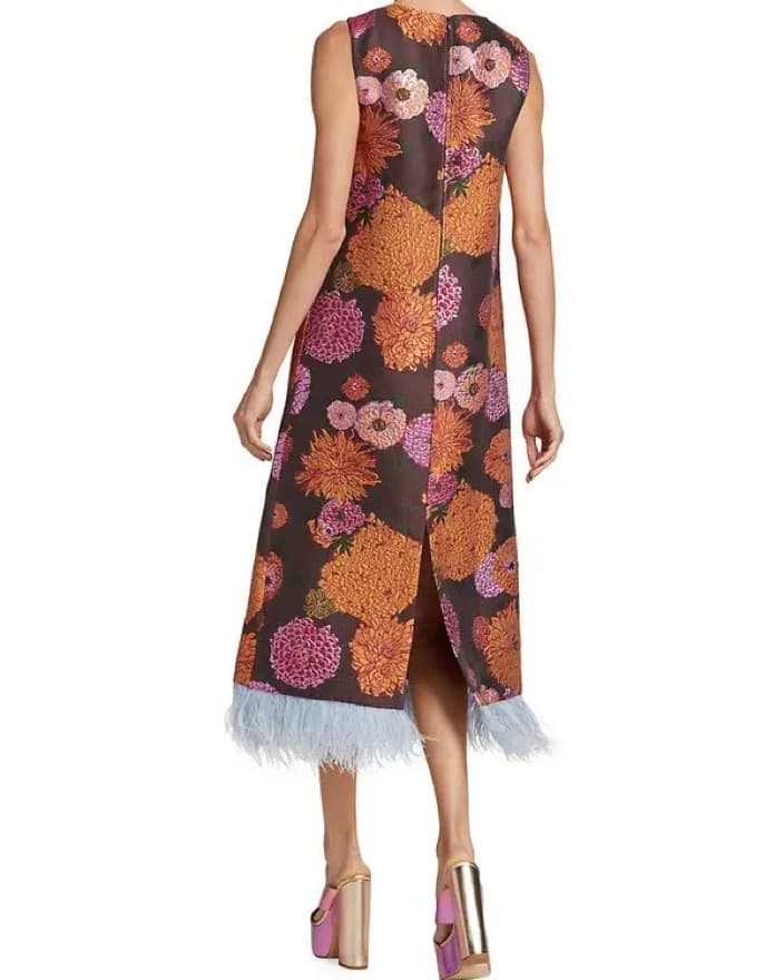La DoubleJ Feather Column Dress - Image 2