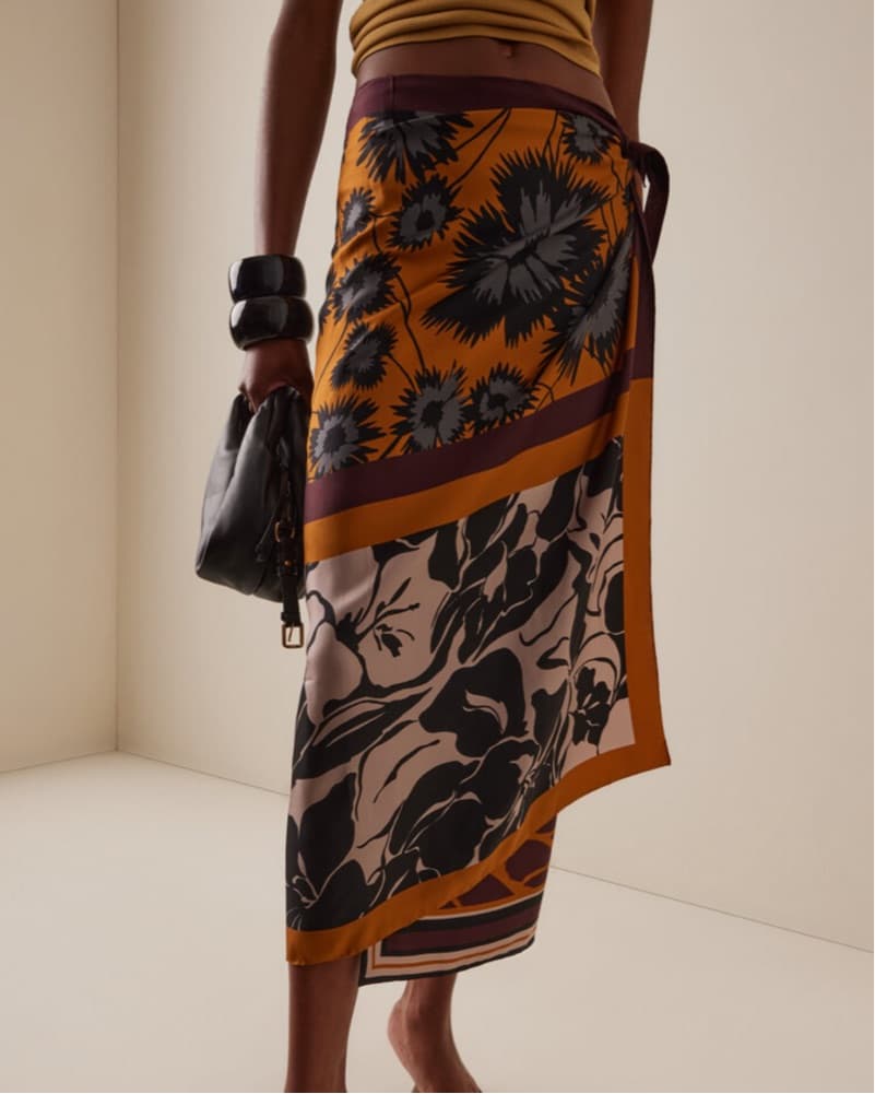 New - Dries Van Noten Satin Skirt  - Image 2