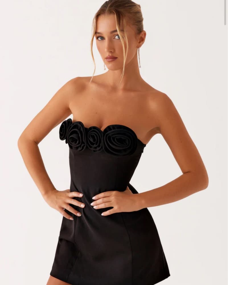 Peppermayo Black Strapless Dress - Image 2