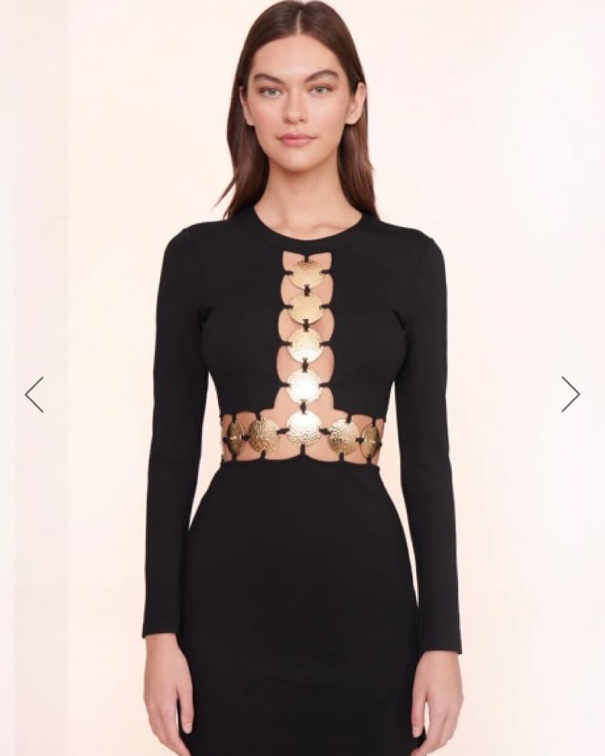 STAUD Delphine Dress Black - Image 4