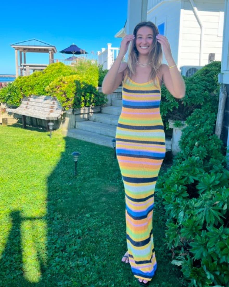 Vibrant Striped Maxi Dress - Image 3