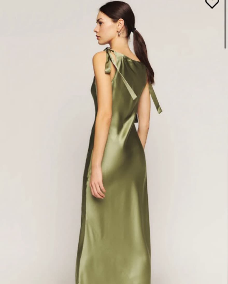 Reformation Aden Silk Dress - Image 3