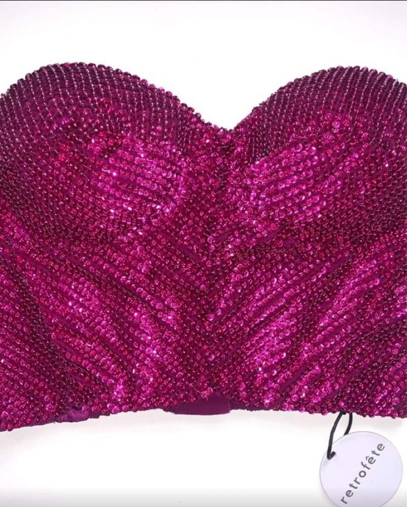 Retrofete Katie Bustier In Magenta - Image 4