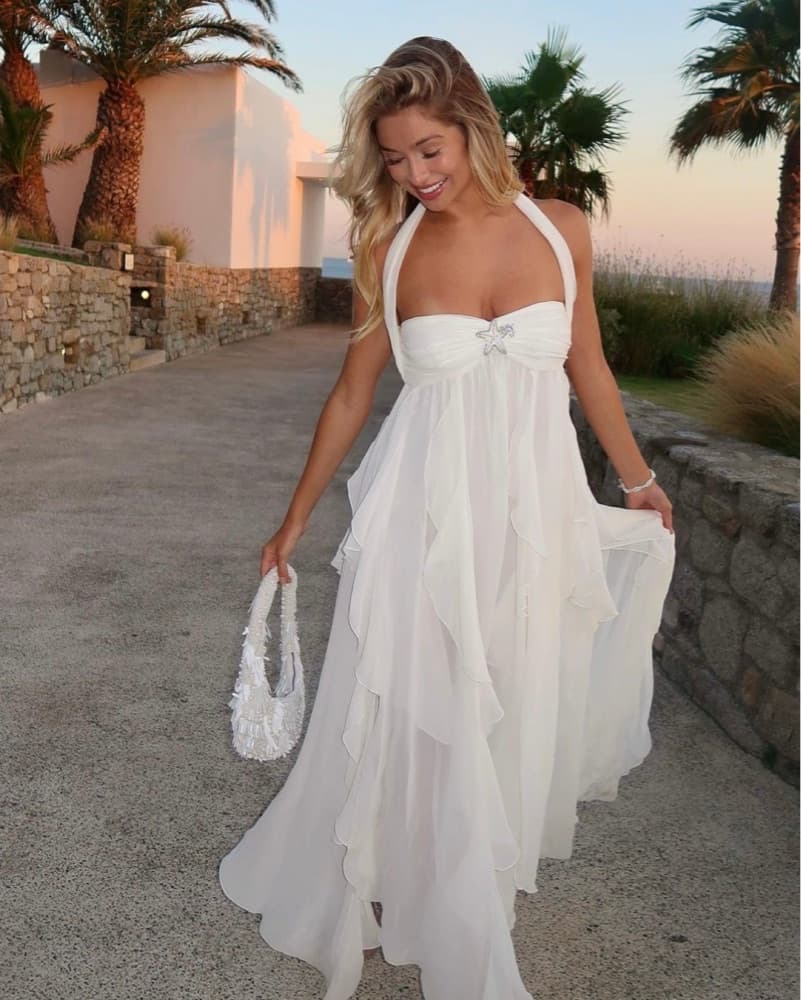 Nana Jaqueline Mariah Dress White - Image 3