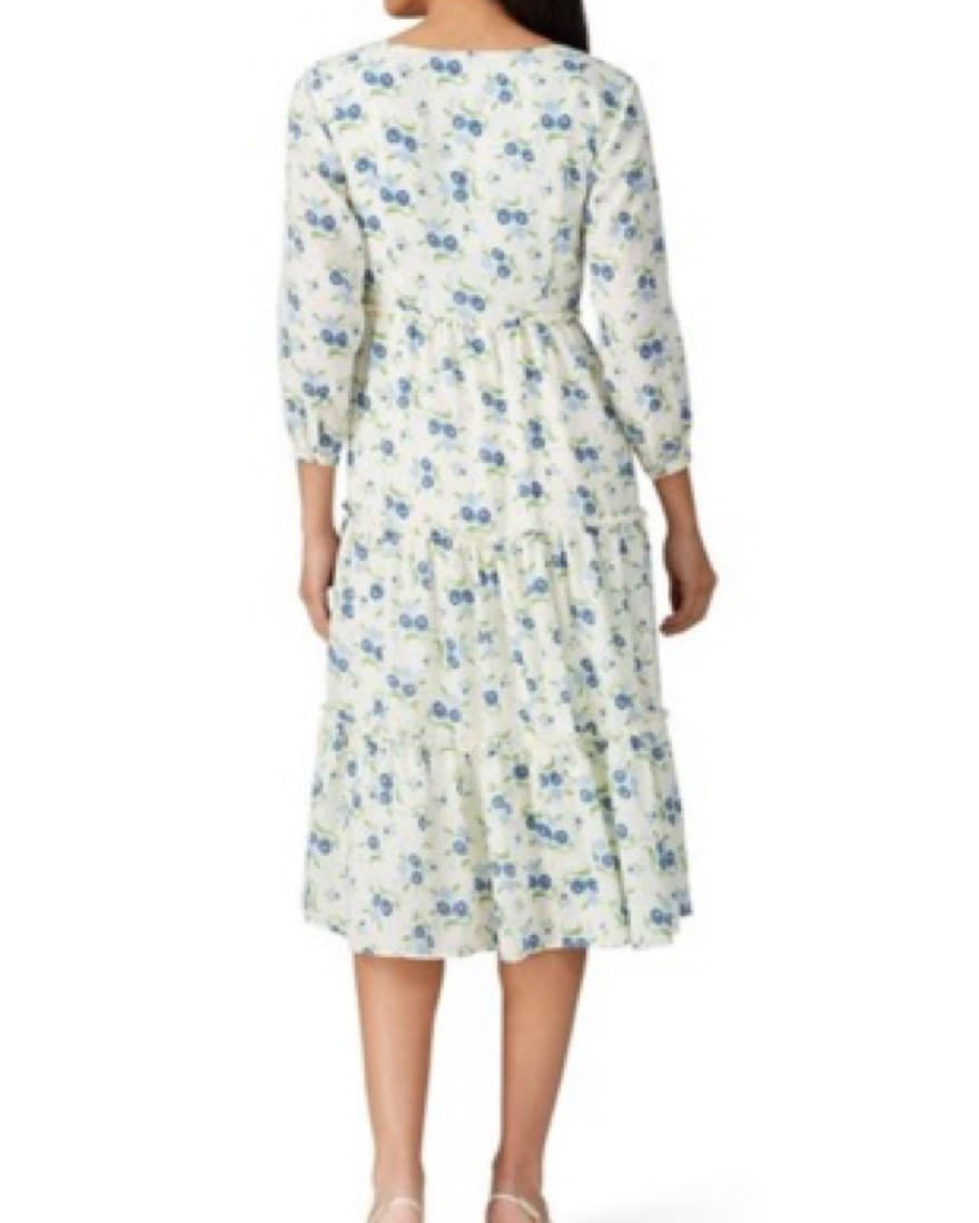 Sweet Baby Jamie Ivory Floral Dress - Image 2