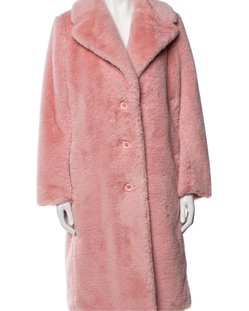 Alice + Olivia Pink Fur Coat - Image 4