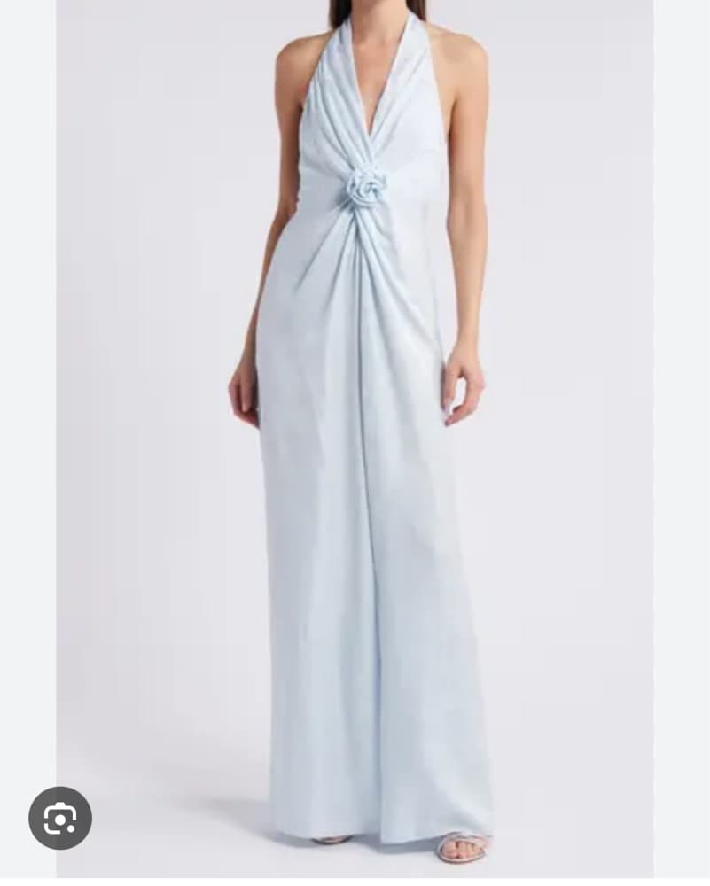 Loveshackfancy Halter Rosette Maxi Dress - Image 1