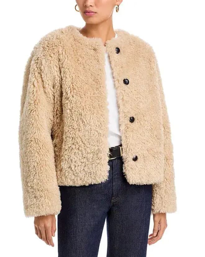 Rag & Bone Faux Fur Shearling Jacket - Image 3