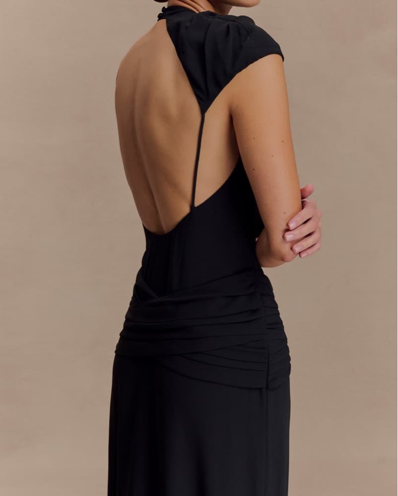 Meshki Black Dress - Image 3