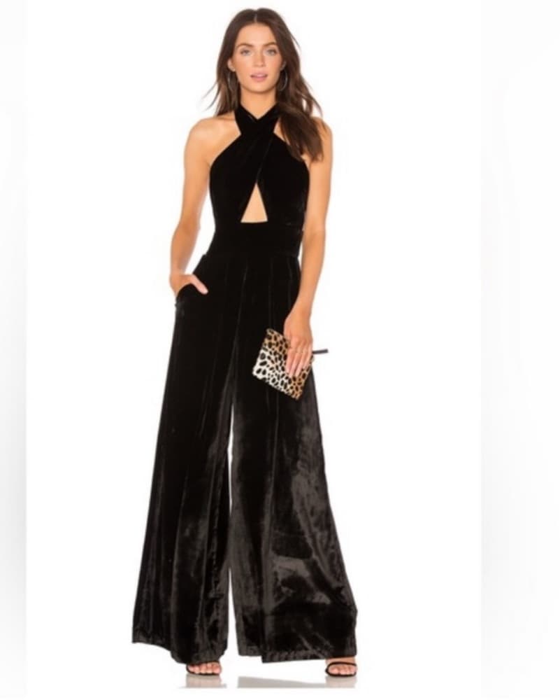 MILLY VELVET JUMPSUIT - Image 1