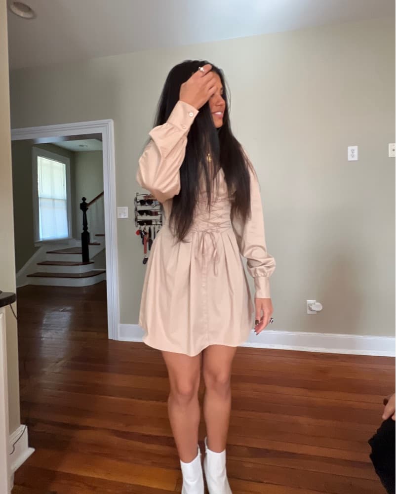 Corset Mini Dress - Image 3