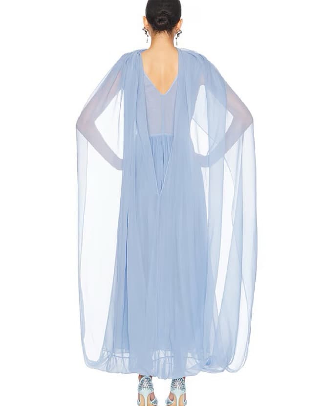 Helsa Sabine Dress Hydrangea Blue - Image 2