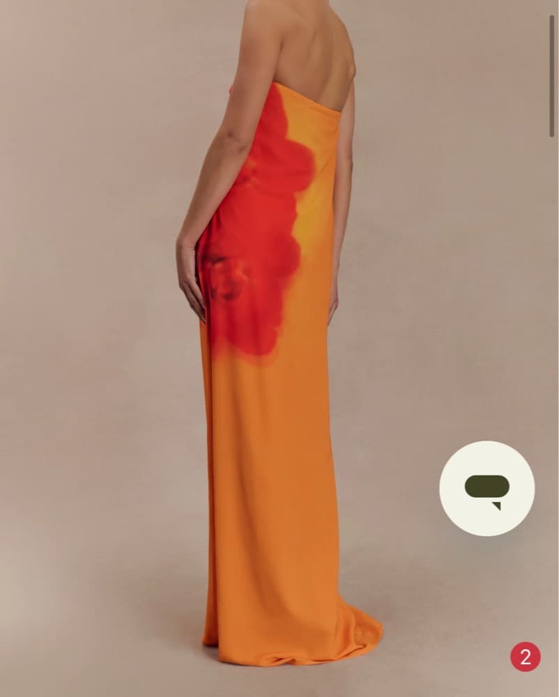 Meshki Orange Koi Print Maxi Dress - Image 5
