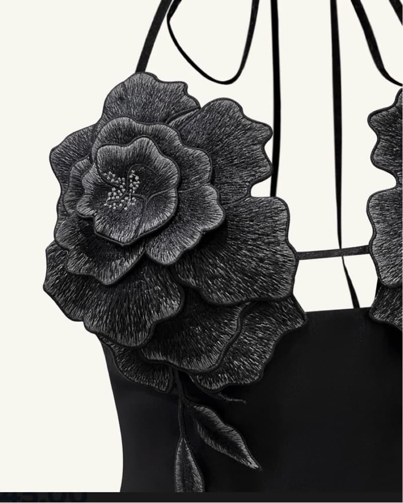 JW Pei Flower Embroidered Mini Dress - Image 3