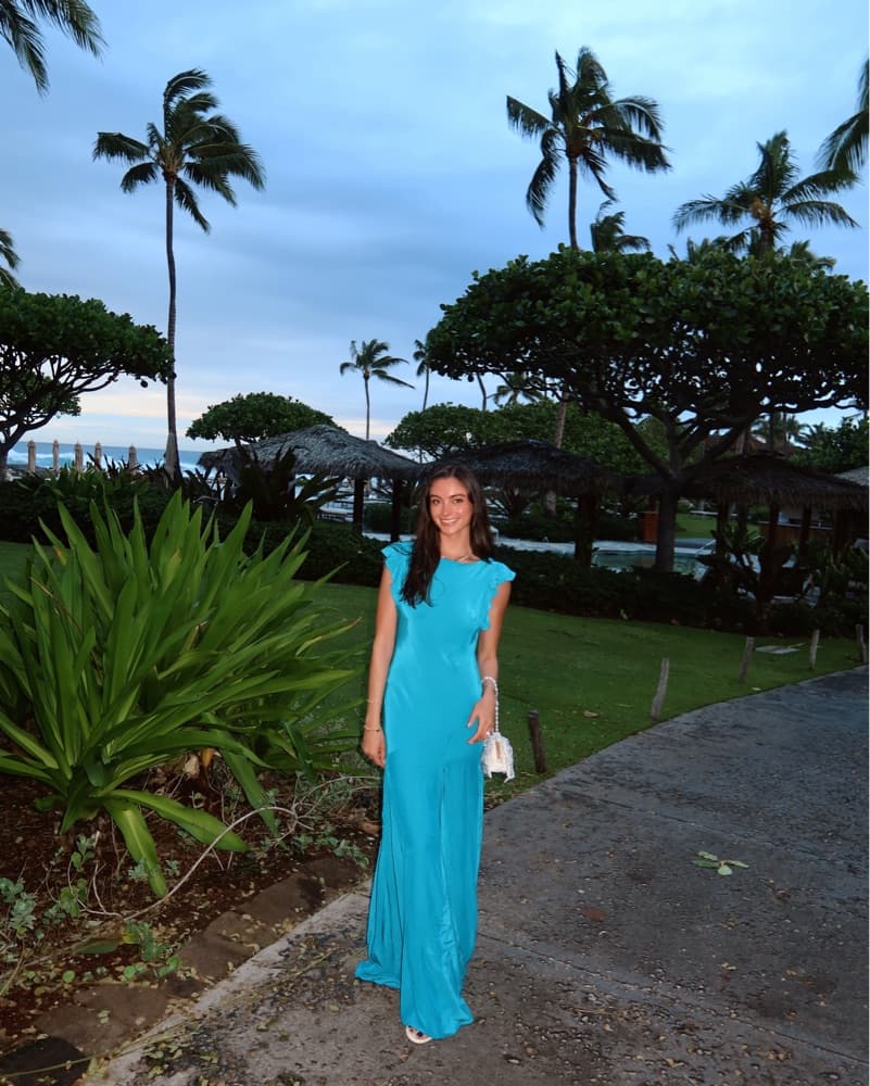 Topshop Cowl Back Flutter Dress - Image 1