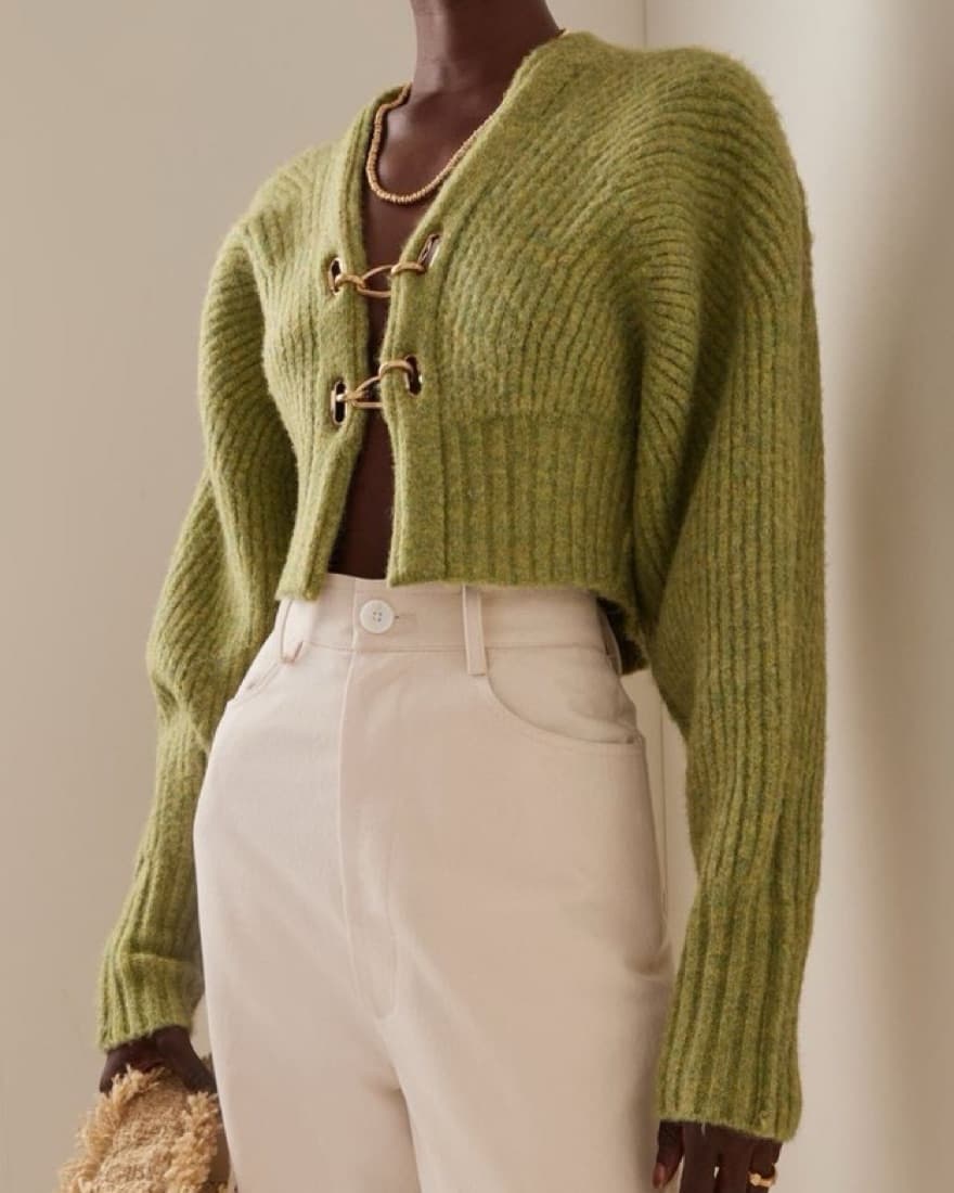 CULT GAIA Embellished Rib Knit Cardigan - Image 4