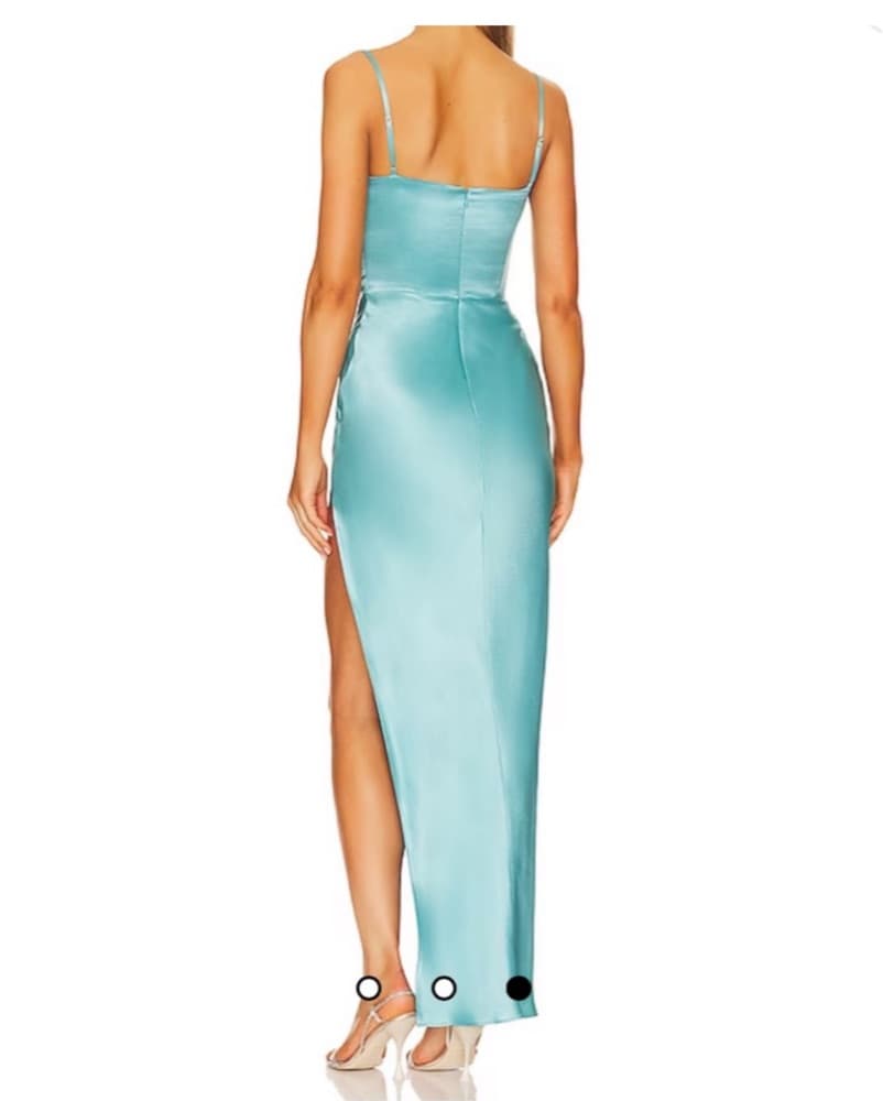 Nicholas Ariah Teal Corset Dress - Image 2