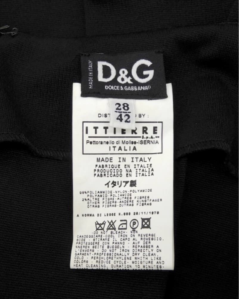 Dolce & Gabbana Black Bodycon Midi Dress - Image 5