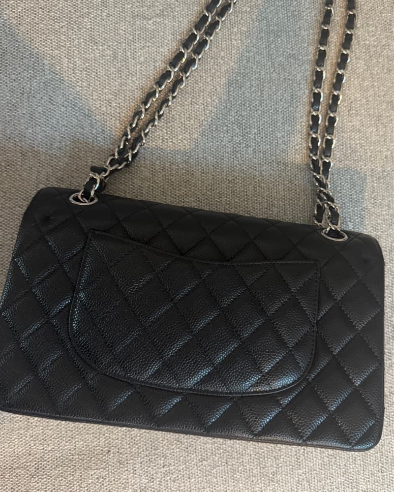 Chanel classic Caviar Black/Silver - Image 2