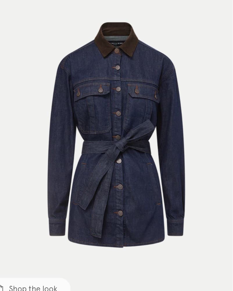 Veronica Beard Mikaela Shacket With Cord - Image 4