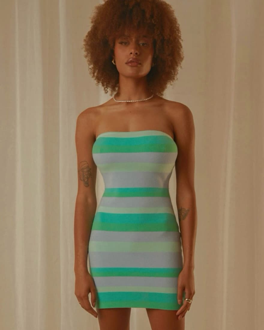 Peppermayo Knit Mini Tube Dress - Image 1