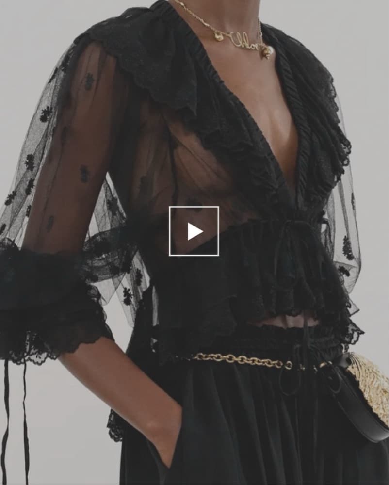 Chloe V-neck Ruffle Top - Image 4