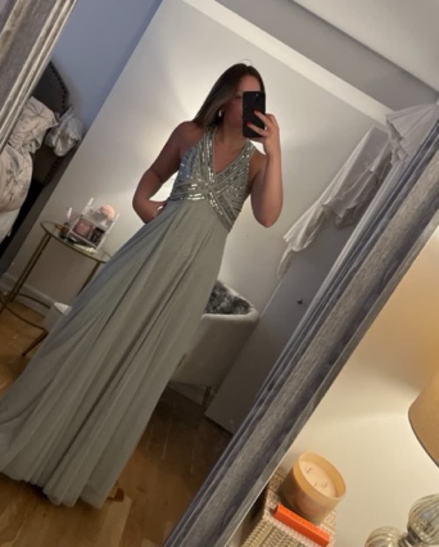 Light Blue Embelished Dress  - Image 1