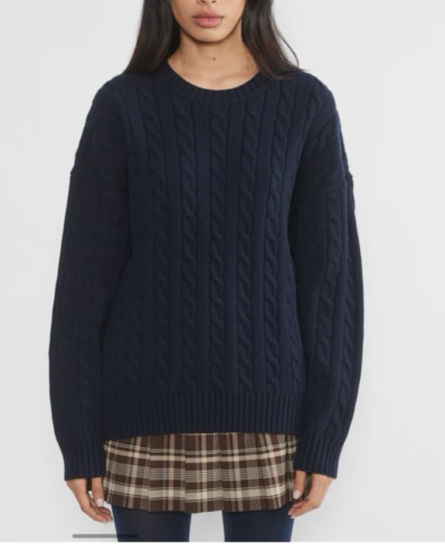 Navy Cable Knit  - Image 3